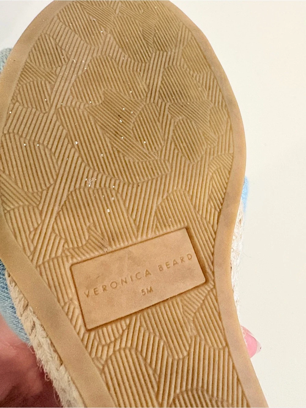 Veronica Beard || Ivy Woven Wedge Espadrille Sandals Denim Blue 5